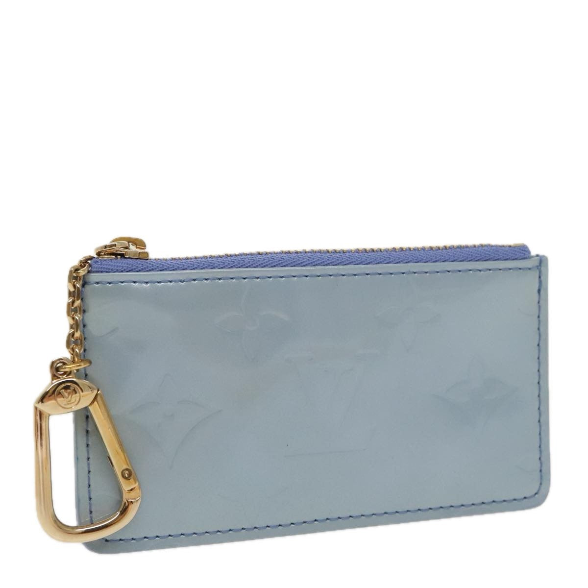 Louis Vuitton Pochette Clés Nm Monogram Vernis Patent Leather Purple Patent_Leather Wallets Accessory (Pre-Owned)