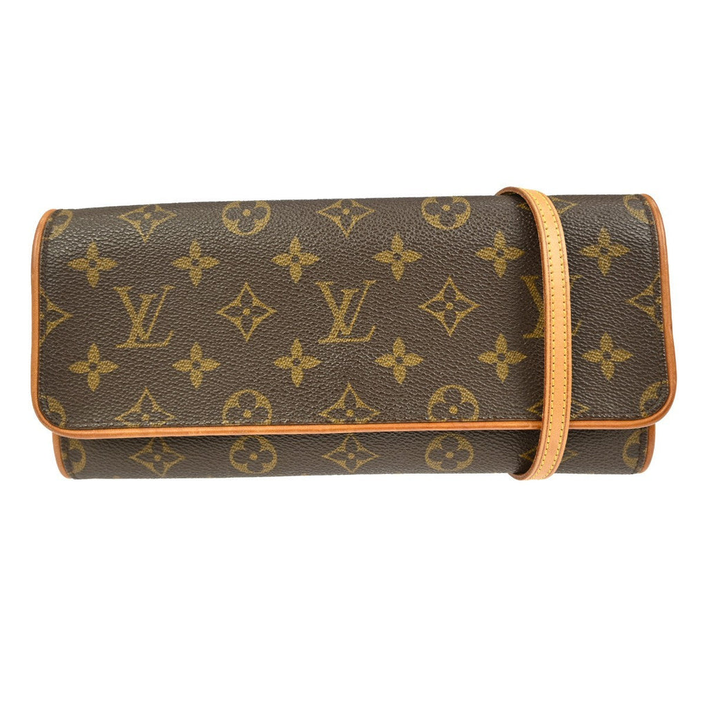 Louis Vuitton Twin Handbag Monogram Canvas Brown Canvas Shoulder Bag Bag (Pre-Owned)