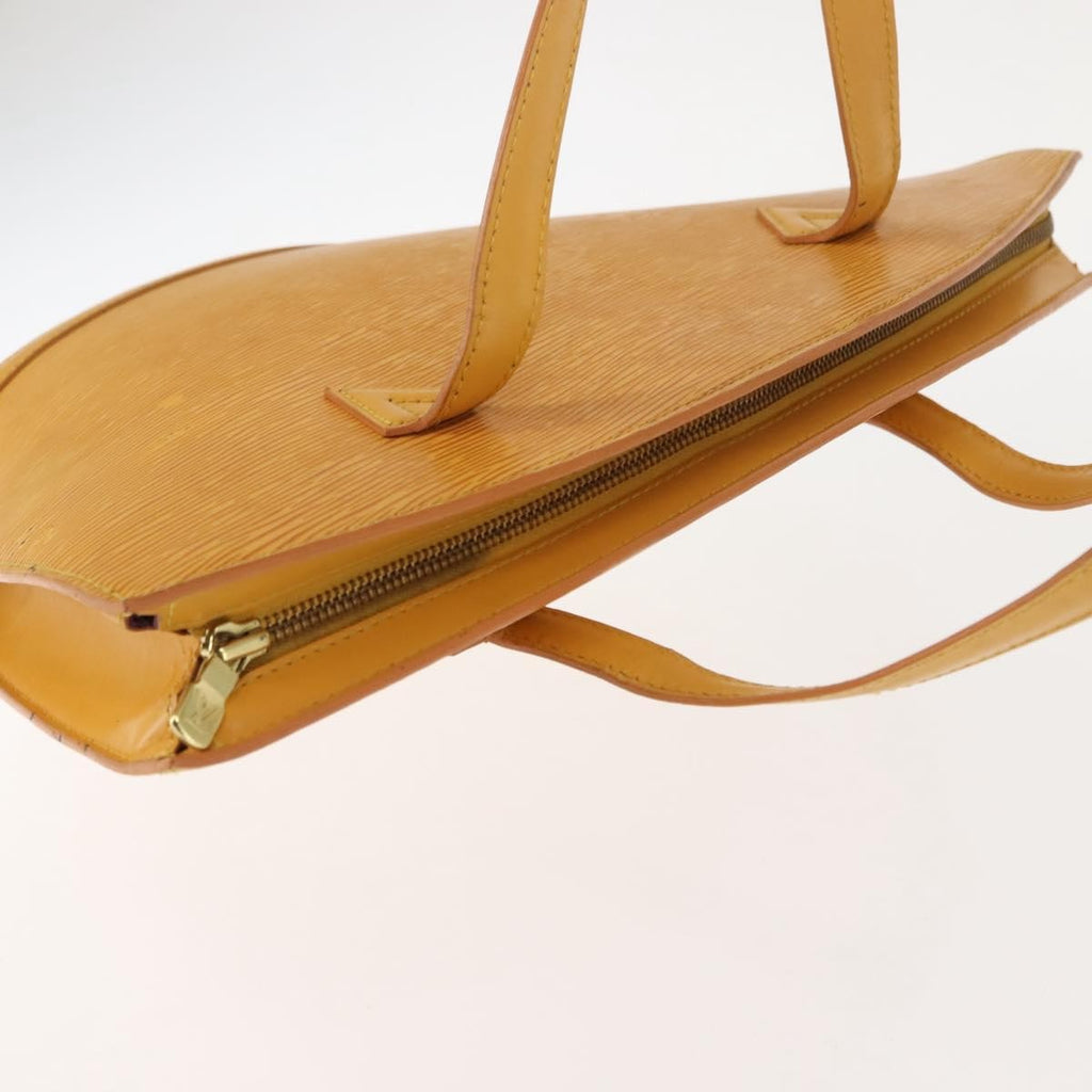Louis Vuitton Saint Jacques Handbag Epi Leather Yellow Leather Handbag (Pre-Owned)