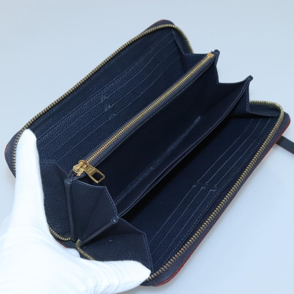 Louis Vuitton Portefeuille Zippy Monogramme Empreinte Monogramme Empreinte Navy Leather Wallets Accessory (Pre-Owned)