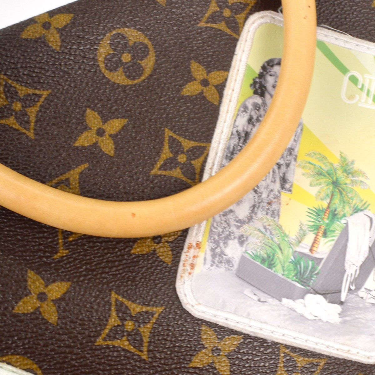 Louis Vuitton Cindy Sherman Camera Messenger Bag Patch Embellished Monogram Canvas Brown Canvas Handbag (Pre-Owned)