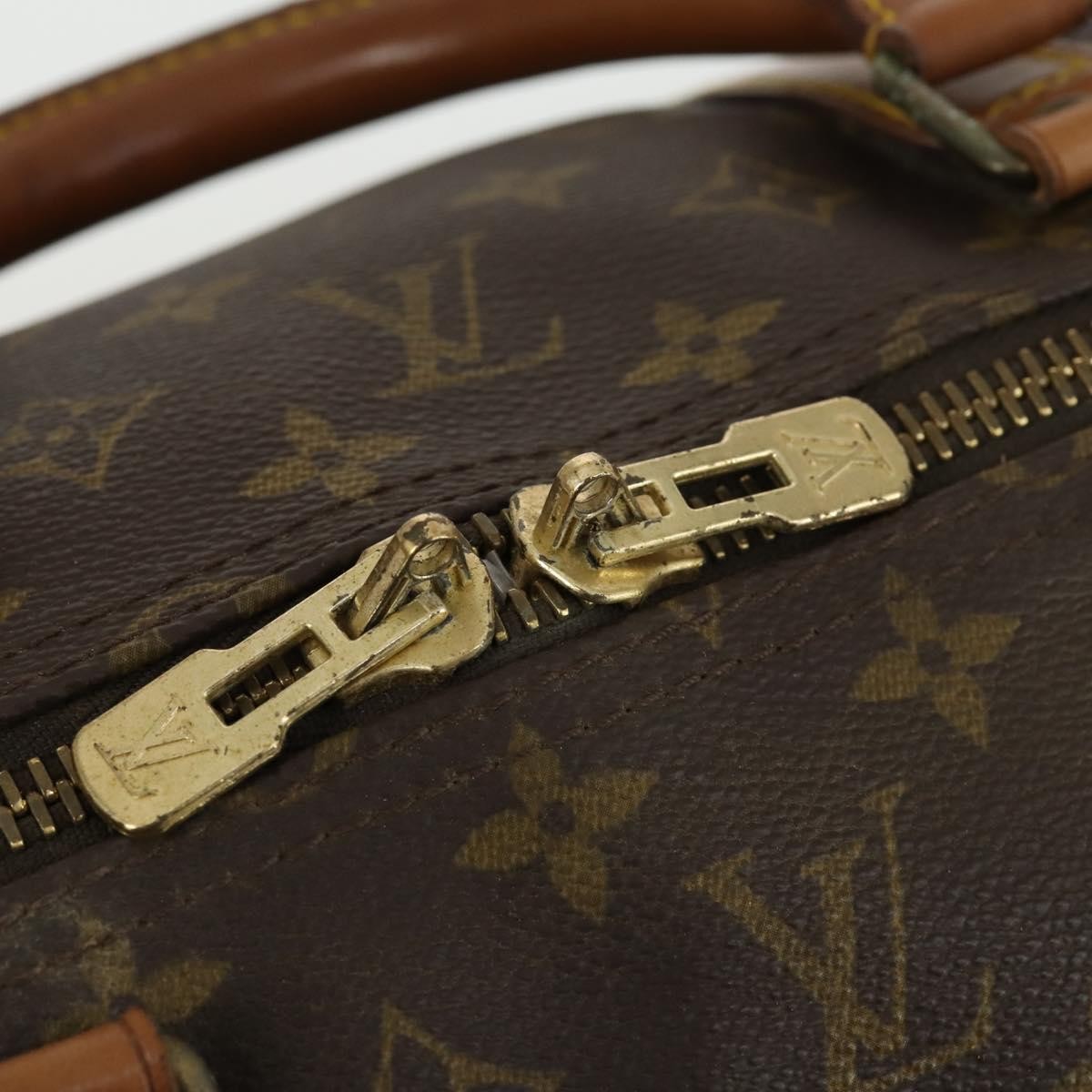 Louis Vuitton Keepall Bag Monogram Canvas Brown Canvas Travel Bag Bag (Pre-Owned)