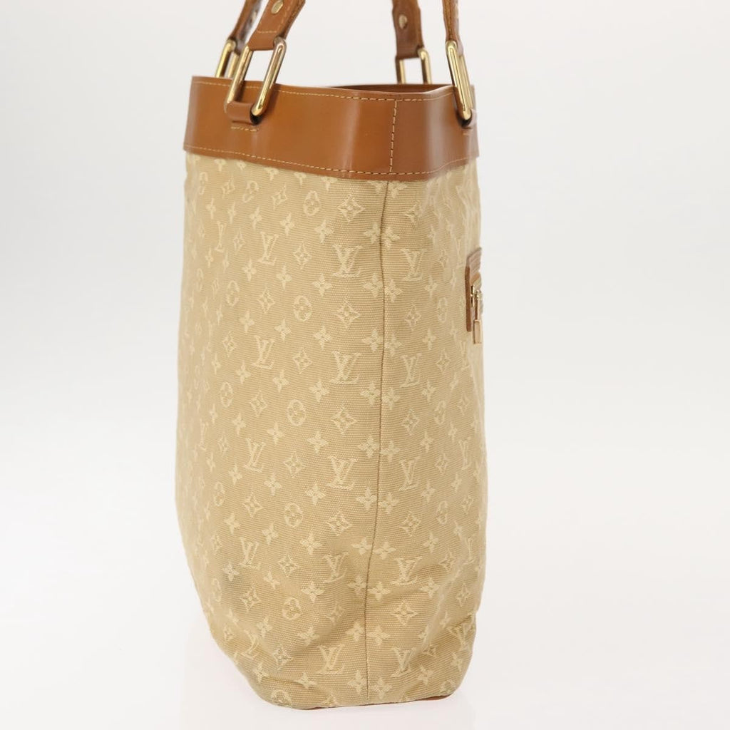 Louis Vuitton Lucille Handbag Mini Lin Beige Canvas Tote Bag Bag (Pre-Owned)