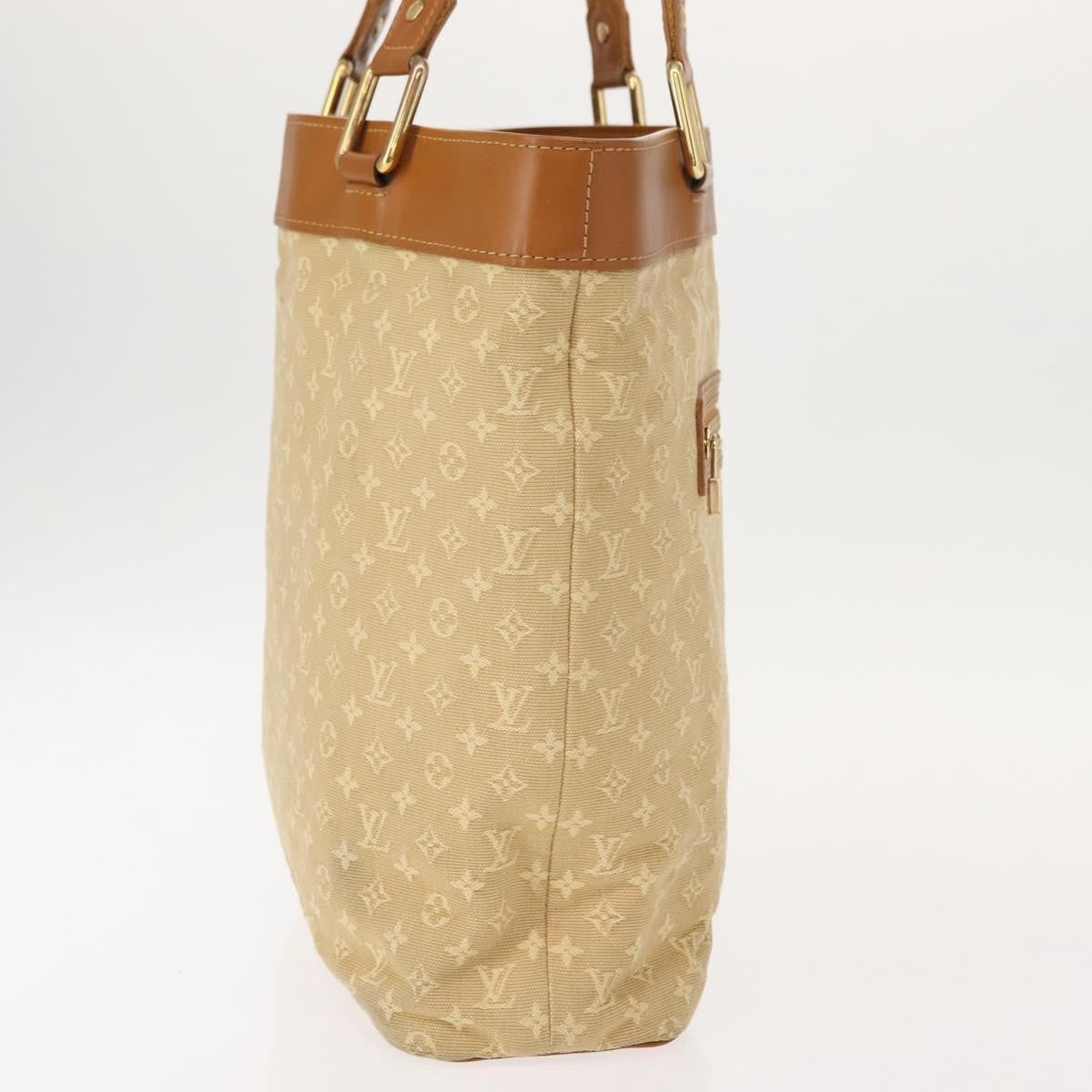 Louis Vuitton Lucille Handbag Mini Lin Beige Canvas Tote Bag Bag (Pre-Owned)