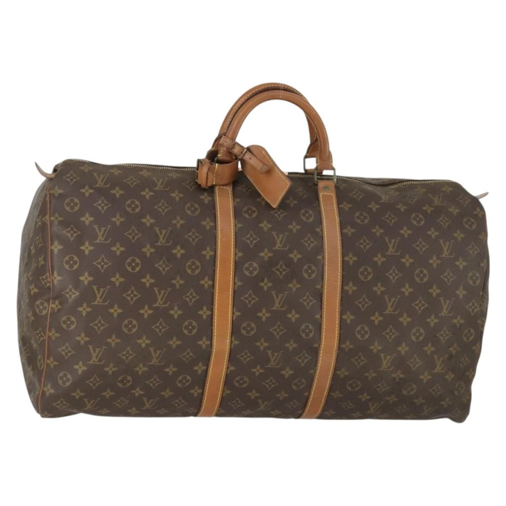 Louis Vuitton Keepall Bag Monogram Canvas Brown Canvas Travel Bag Bag (Pre-Owned)