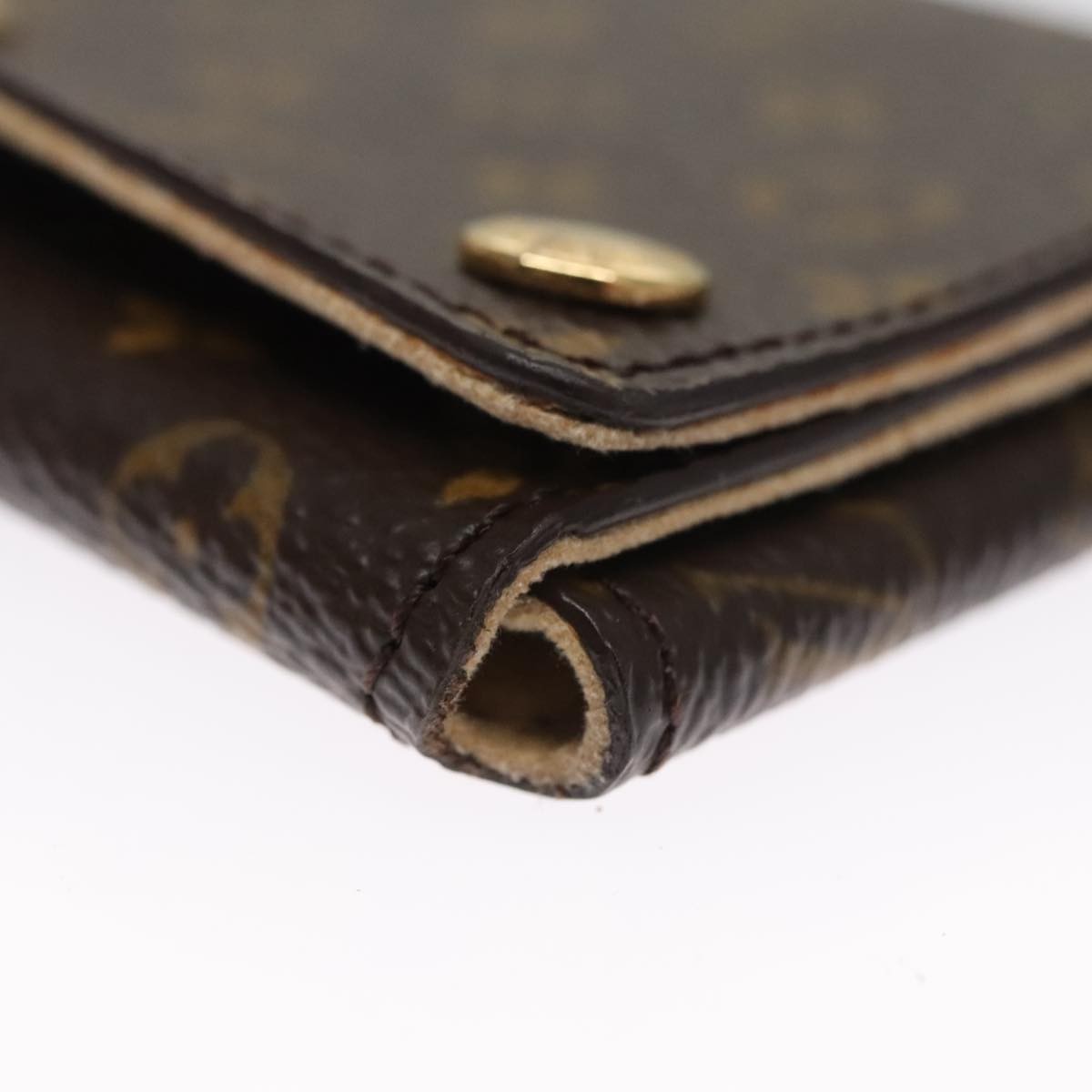 Louis Vuitton Case Jewelry Box Canvas Brown Canvas Wallets Accessory (Pre-Owned)
