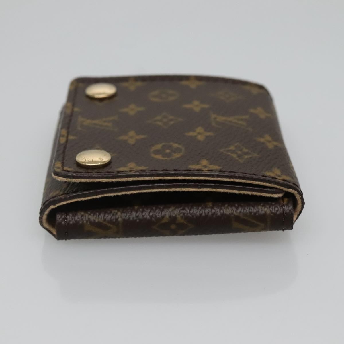 Louis Vuitton Case Jewelry Box Canvas Brown Canvas Wallets Accessory (Pre-Owned)