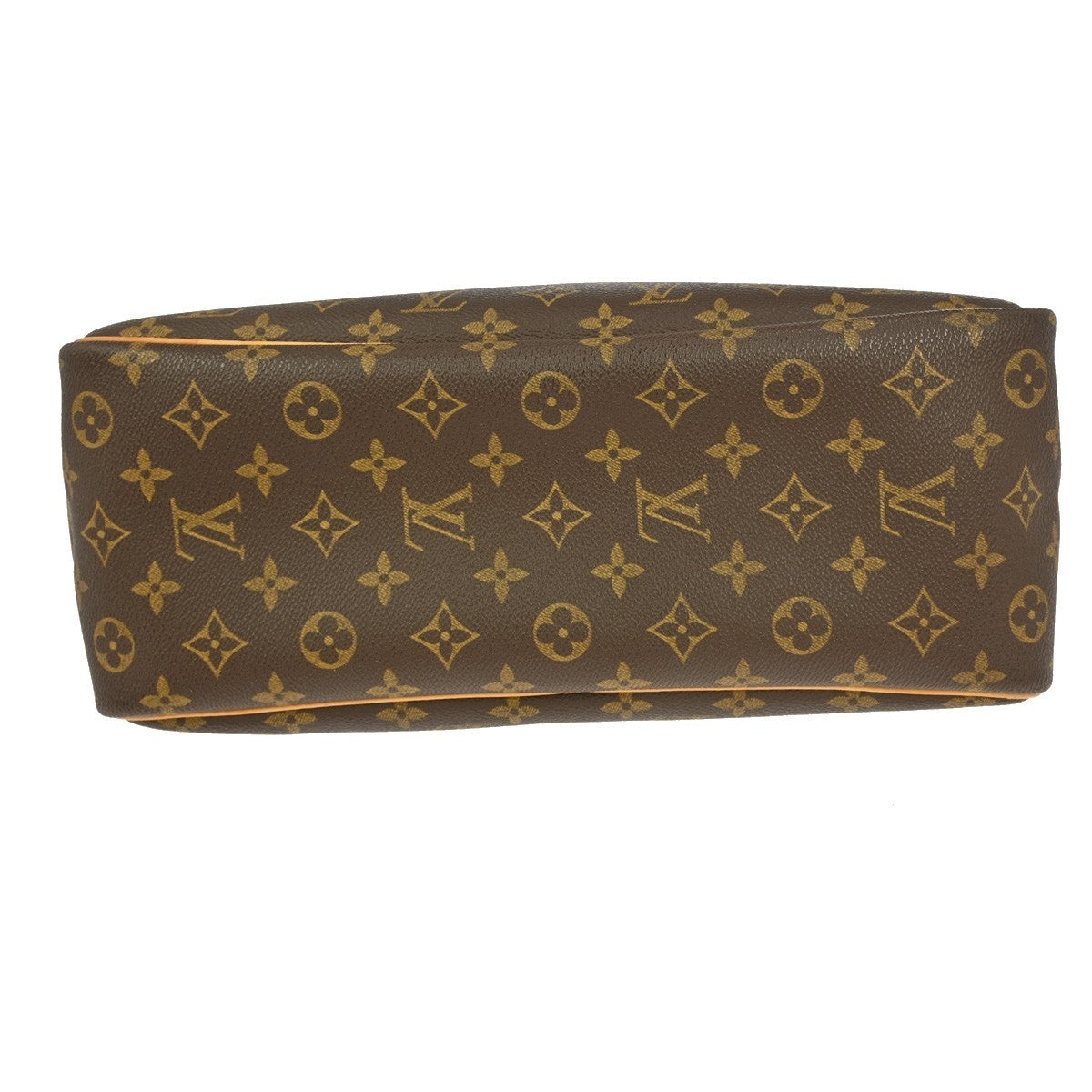 Louis Vuitton Deauville Handbag Monogram Canvas Brown Canvas Handbag (Pre-Owned)