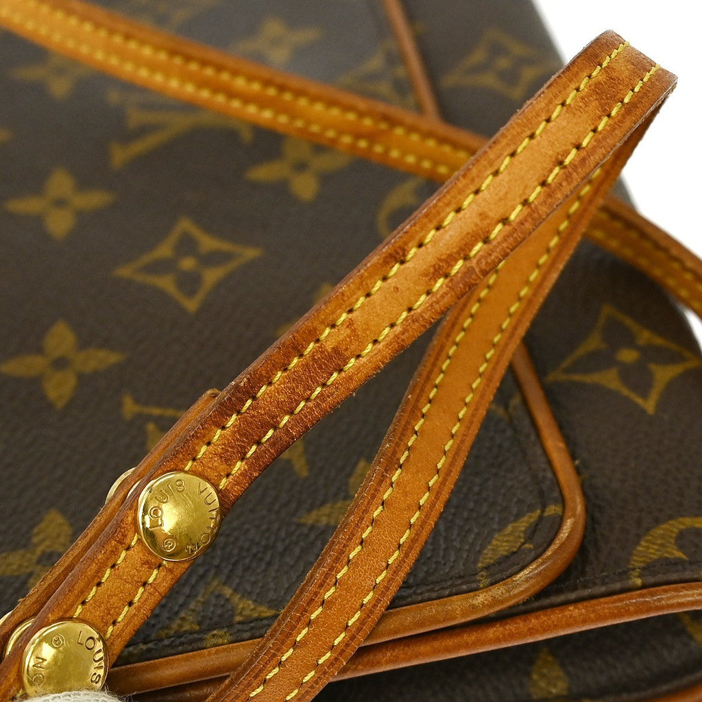 Louis Vuitton Twin Handbag Monogram Canvas Brown Canvas Clutche & Pouche Bag (Pre-Owned)