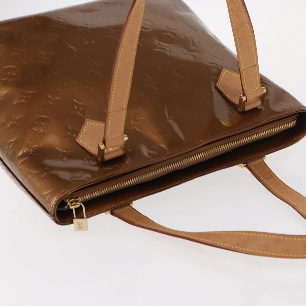Louis Vuitton Houston Handbag Monogram Vernis Brown Patent_Leather Handbag (Pre-Owned)