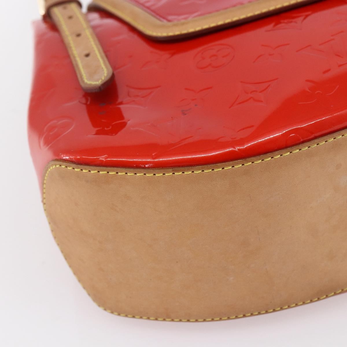Louis Vuitton Biscayne Bay Handbag Monogram Vernis Red Patent_Leather Bag (Pre-Owned)