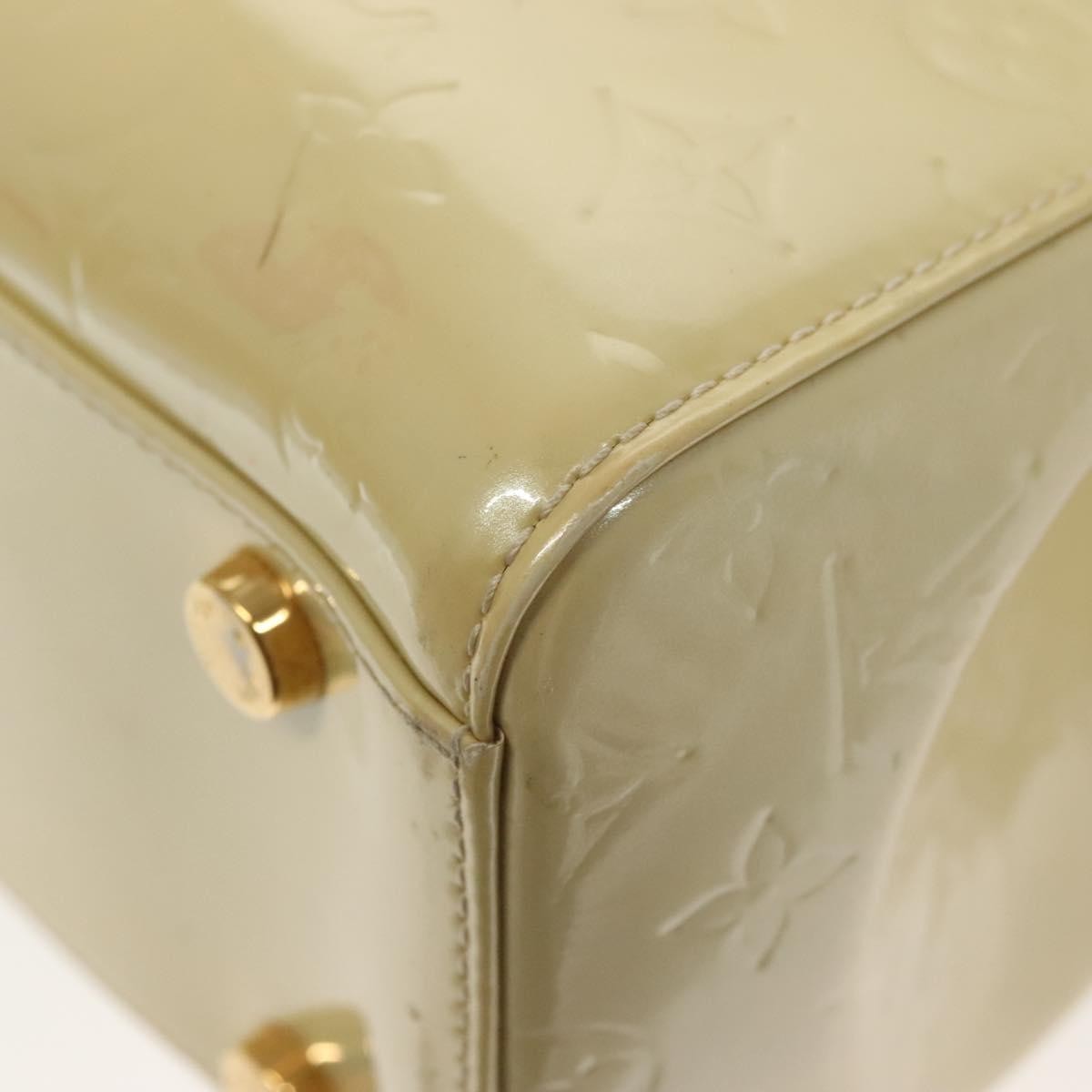 Louis Vuitton Blair Monogram Vernis Beige Patent_Leather Handbag (Pre-Owned)