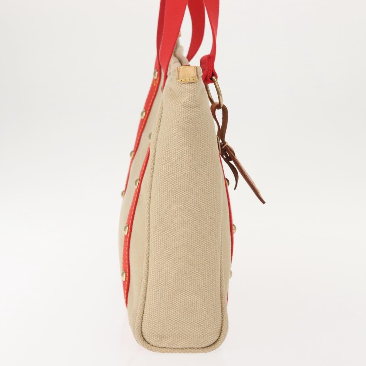 Louis Vuitton Antigua Tote Canvas Beige Canvas Tote Bag Bag (Pre-Owned)