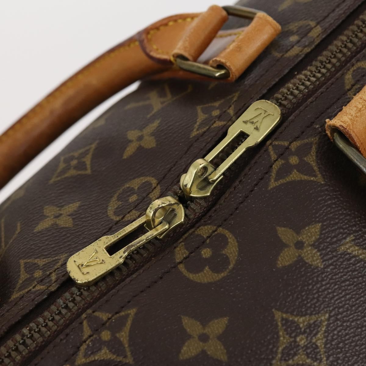 Louis Vuitton Keepall Bag Monogram Canvas Brown Canvas Travel Bag Bag (Pre-Owned)