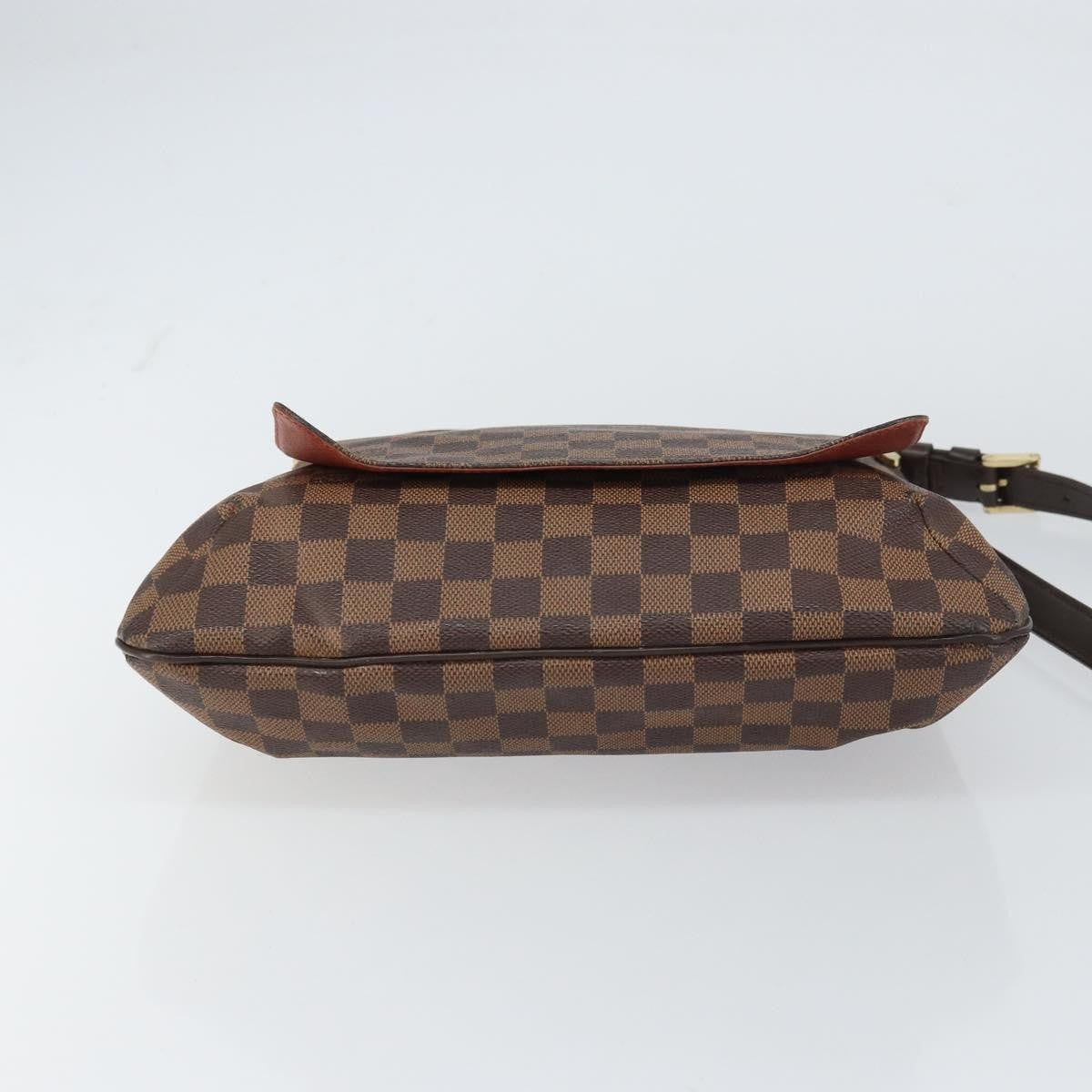 Louis Vuitton Musette Handbag Damier Brown Canvas Shoulder Bag Bag (Pre-Owned)