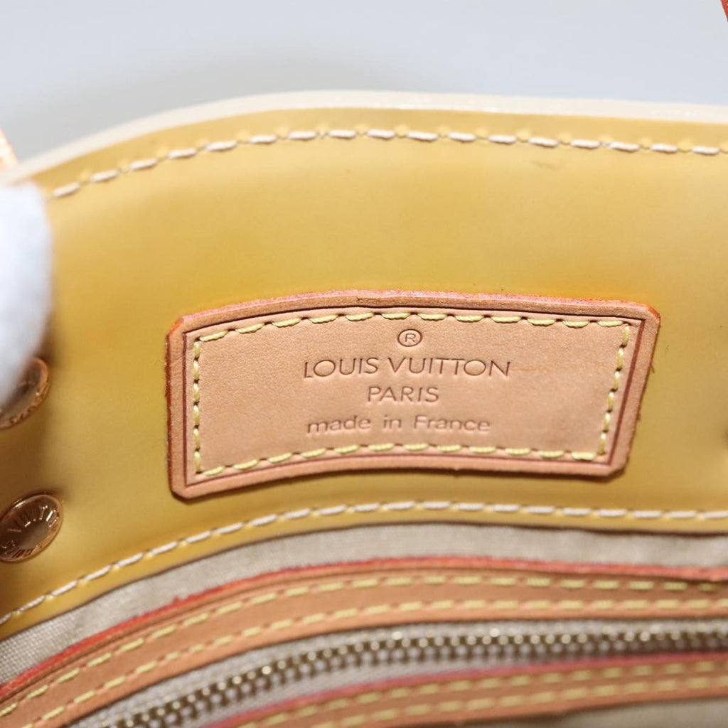 Louis Vuitton Reade Handbag Monogram Vernis Beige Patent_Leather Handbag (Pre-Owned)