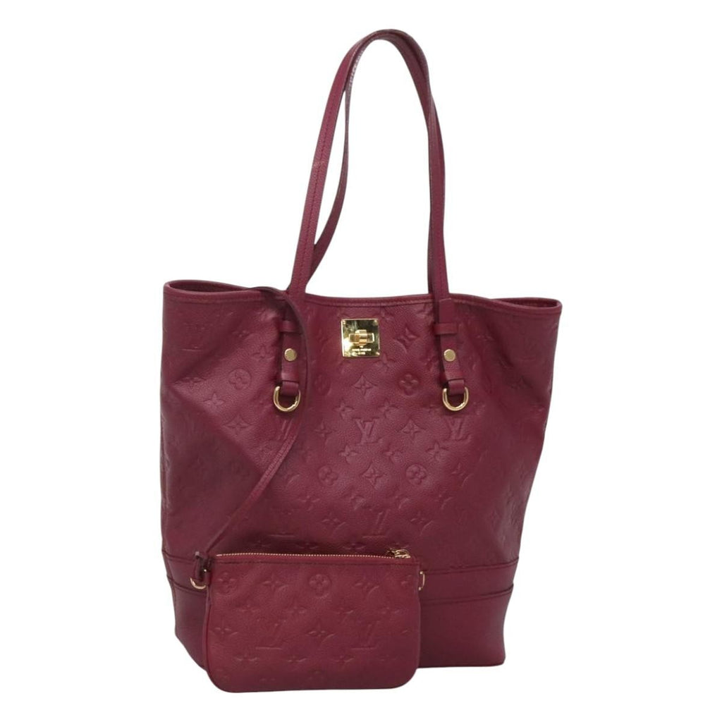 Louis Vuitton Citadine Handbag Monogram Empreinte Leather Purple Leather Tote Bag Bag (Pre-Owned)