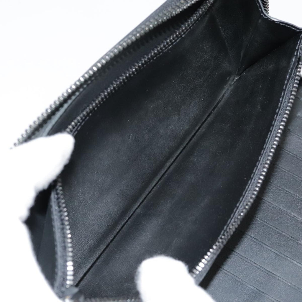 Louis Vuitton Zippy Wallet Vertical Monogram Shadow Leather Black Leather Wallets Accessory (Pre-Owned)