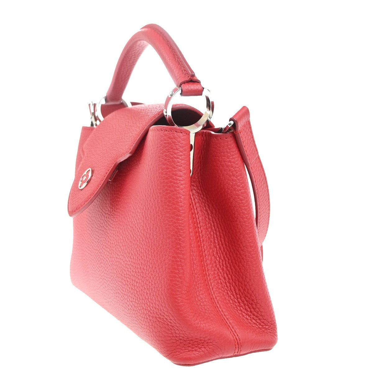 Louis Vuitton Capucines Bag Leather Red Leather Handbag (Pre-Owned)