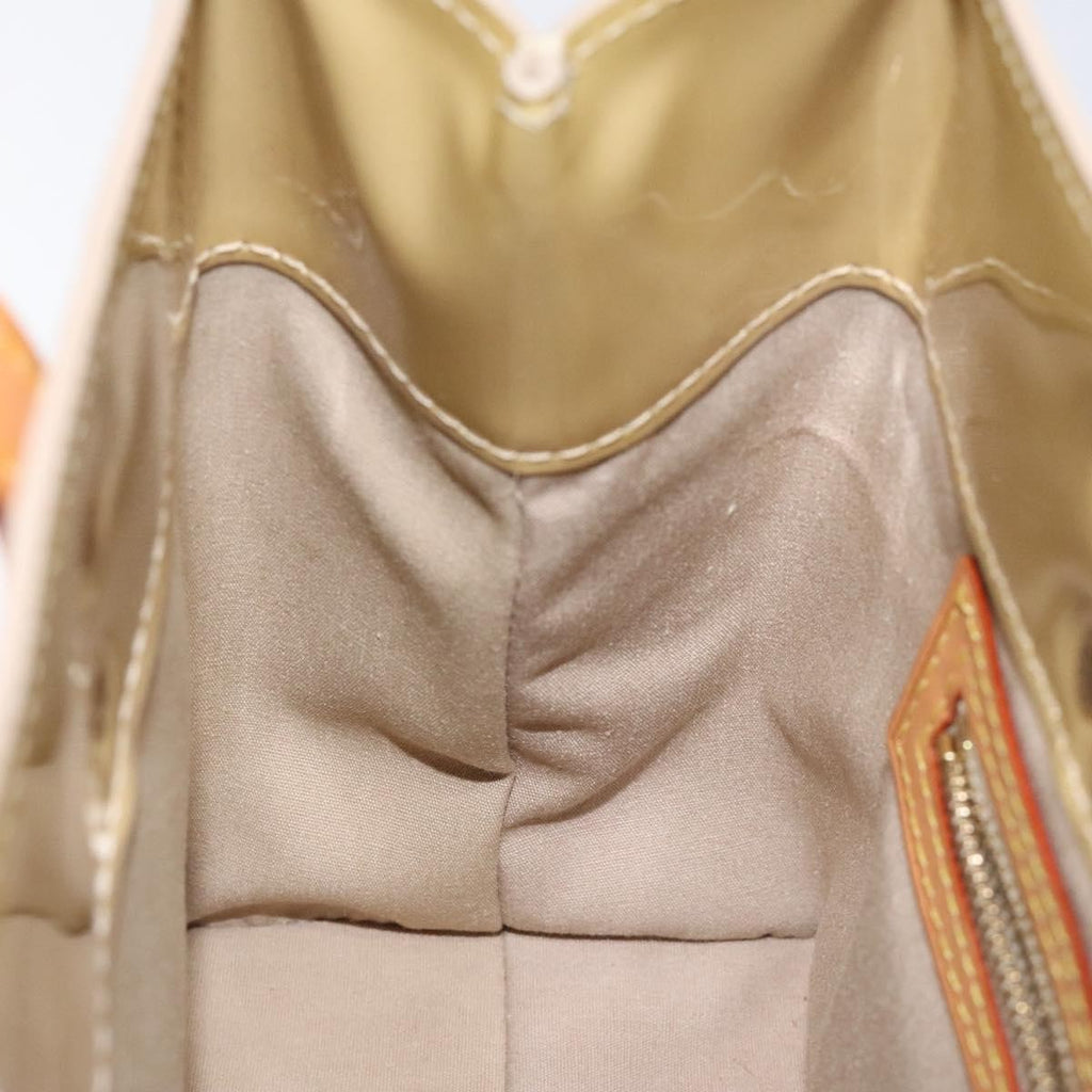 Louis Vuitton Reade Handbag Monogram Vernis Beige Patent_Leather Bag (Pre-Owned)