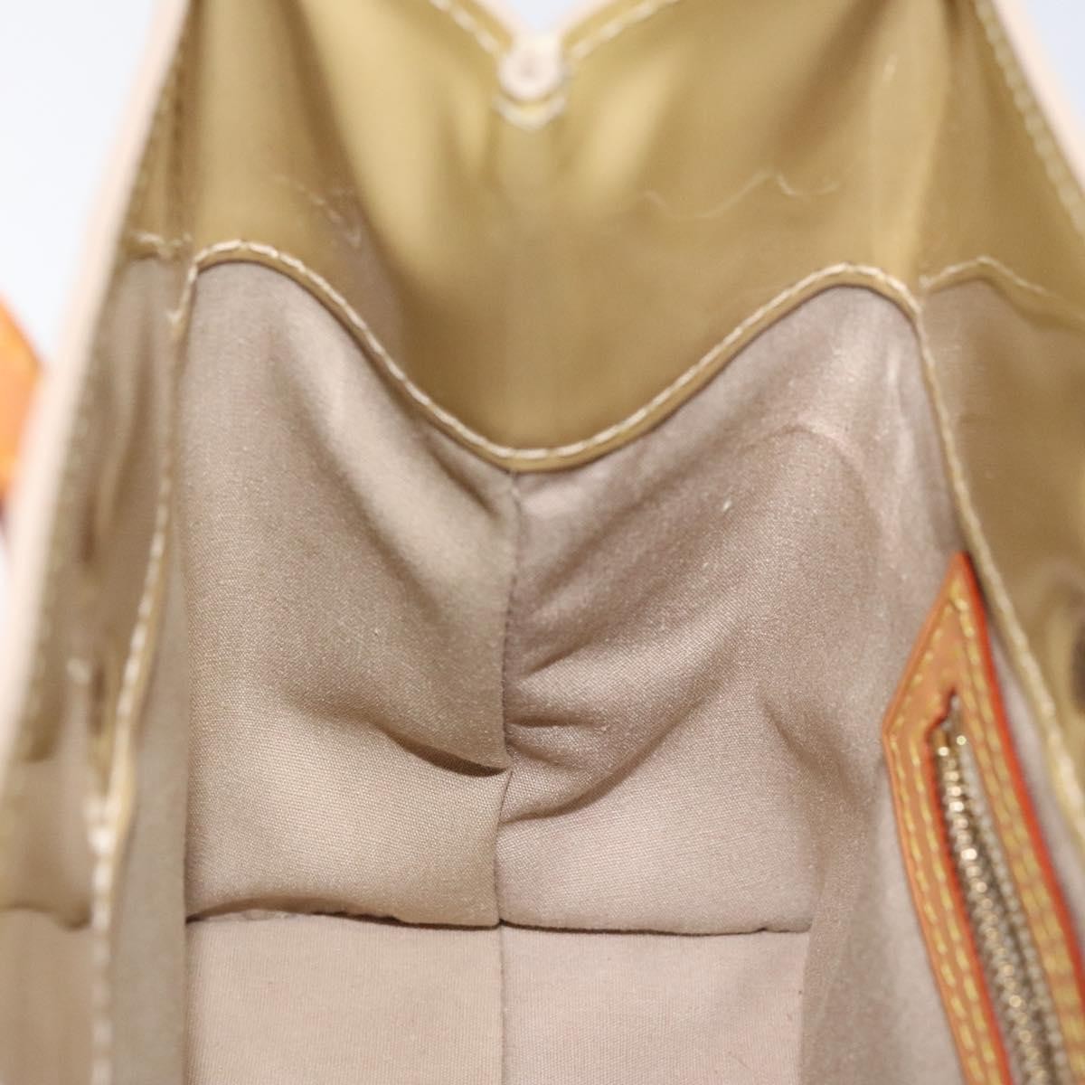 Louis Vuitton Reade Handbag Monogram Vernis Beige Patent_Leather Bag (Pre-Owned)
