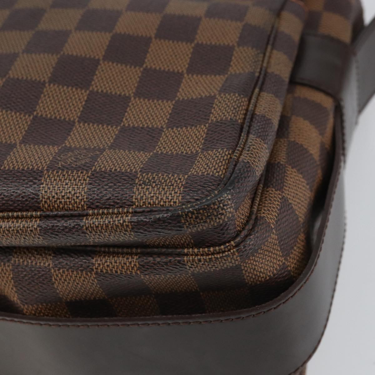 Louis Vuitton Naviglio Handbag Damier Brown Canvas Shoulder Bag Bag (Pre-Owned)