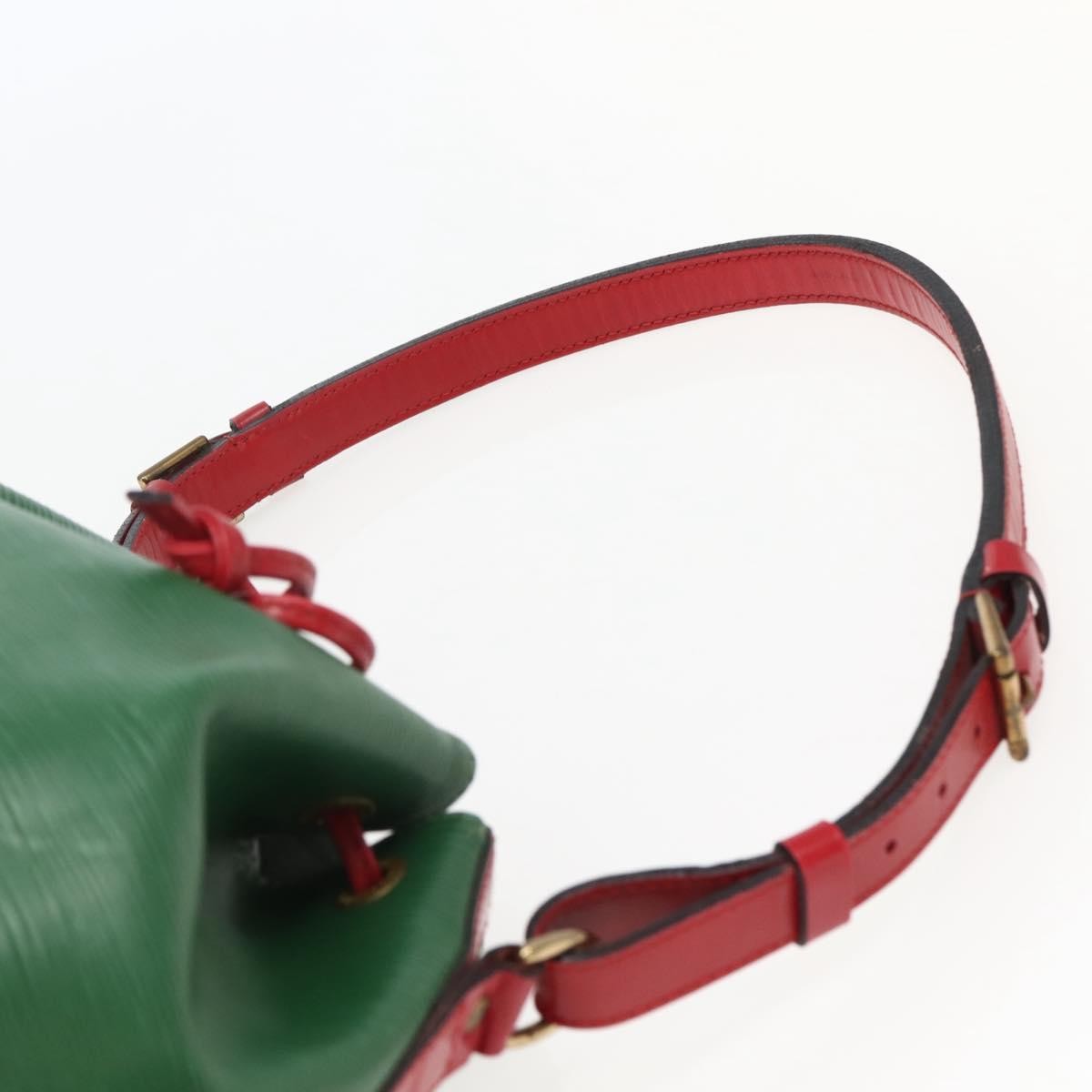Louis Vuitton Bicolor Petit Noe Handbag Epi Leather Green Leather Shoulder Bag Bag (Pre-Owned)