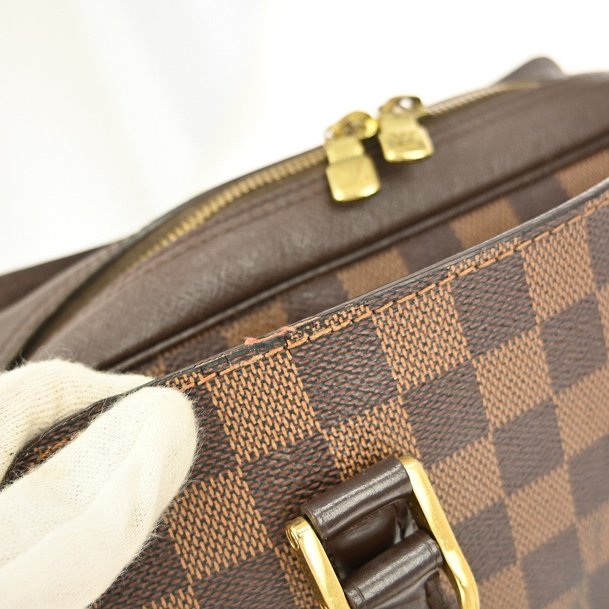 Louis Vuitton Triana Bag Damier Brown Canvas Handbag (Pre-Owned)