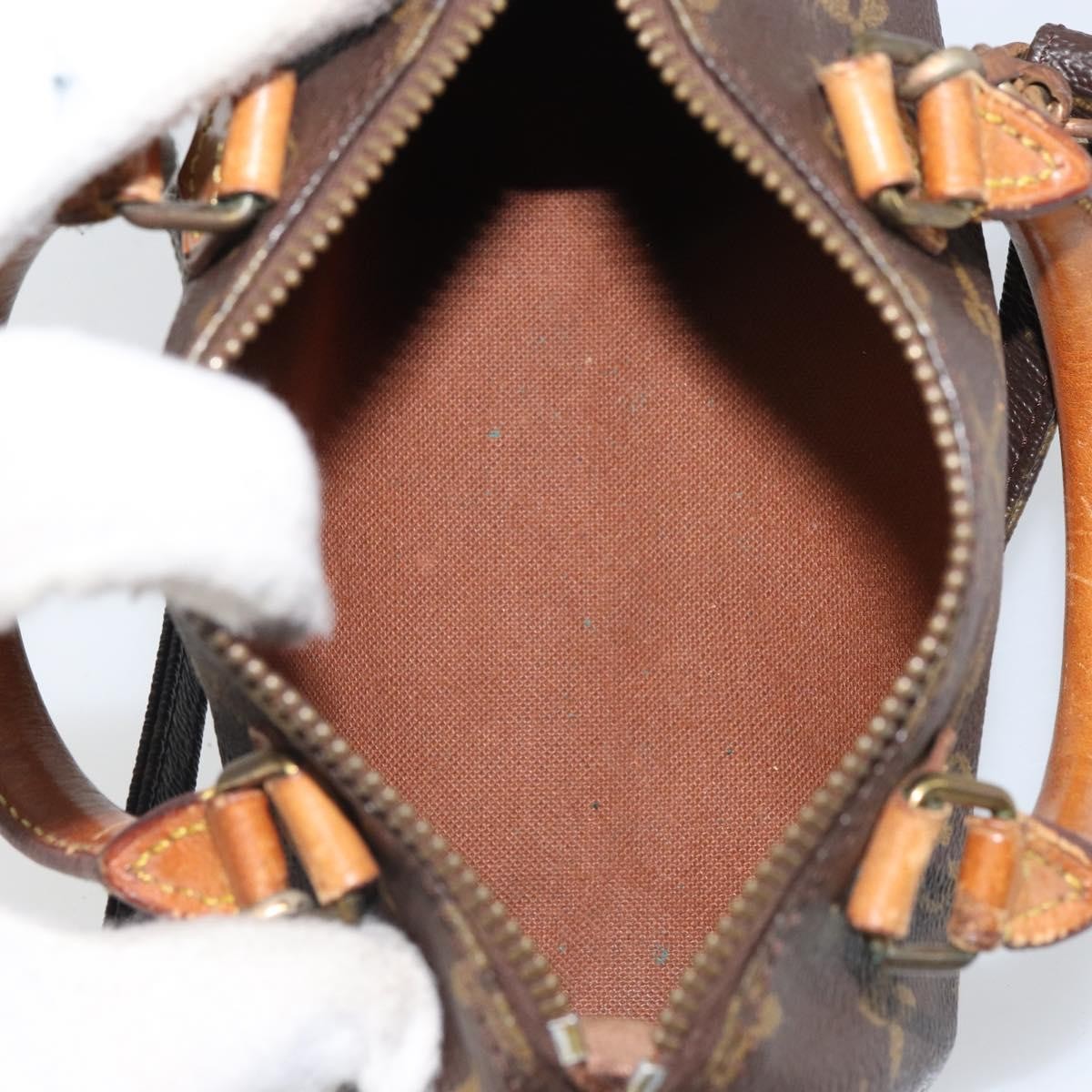 Louis Vuitton Speedy Mini Hl Handbag Monogram Canvas Brown Canvas Handbag (Pre-Owned)