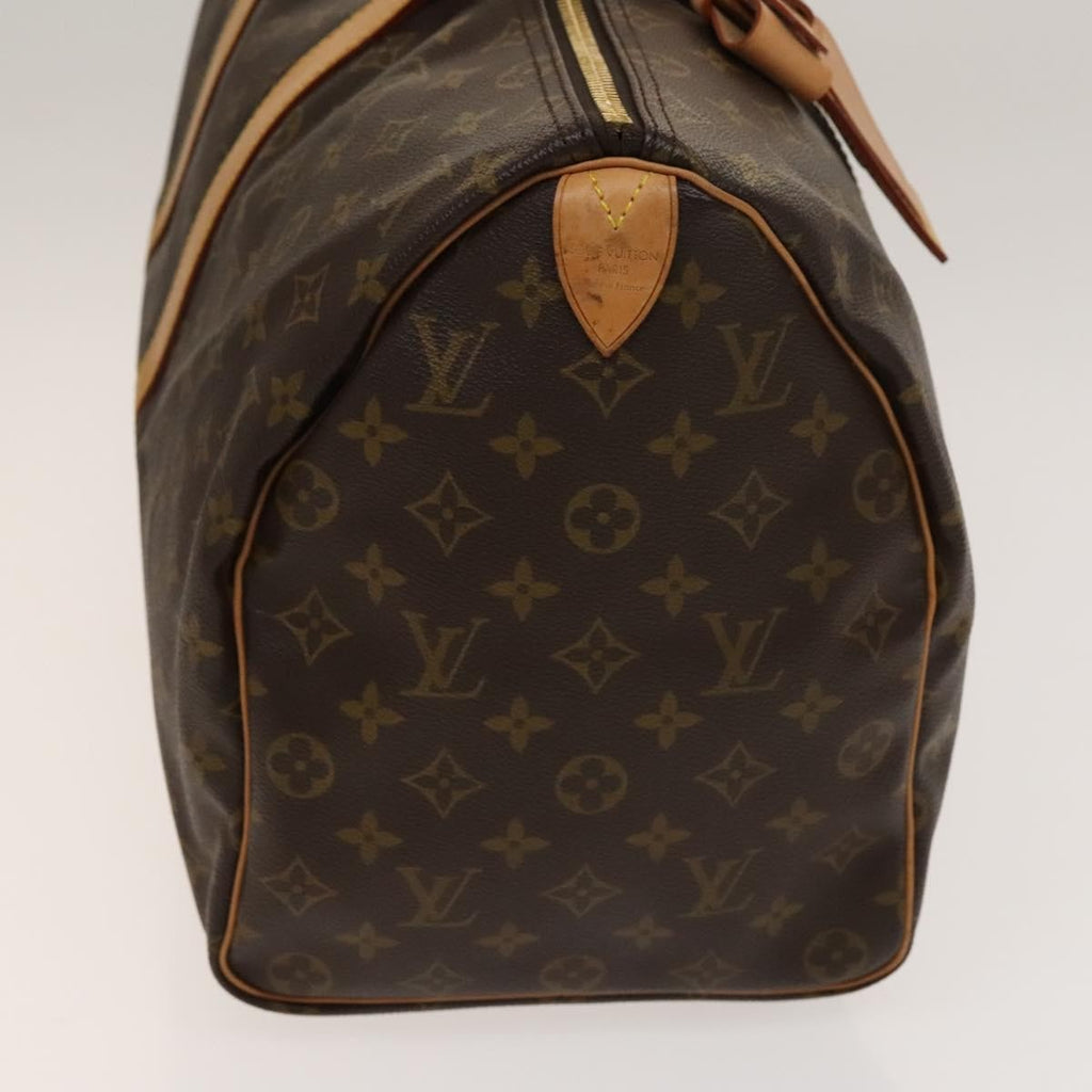 Louis Vuitton Keepall Bag Monogram Canvas Brown Canvas Bag (Pre-Owned)