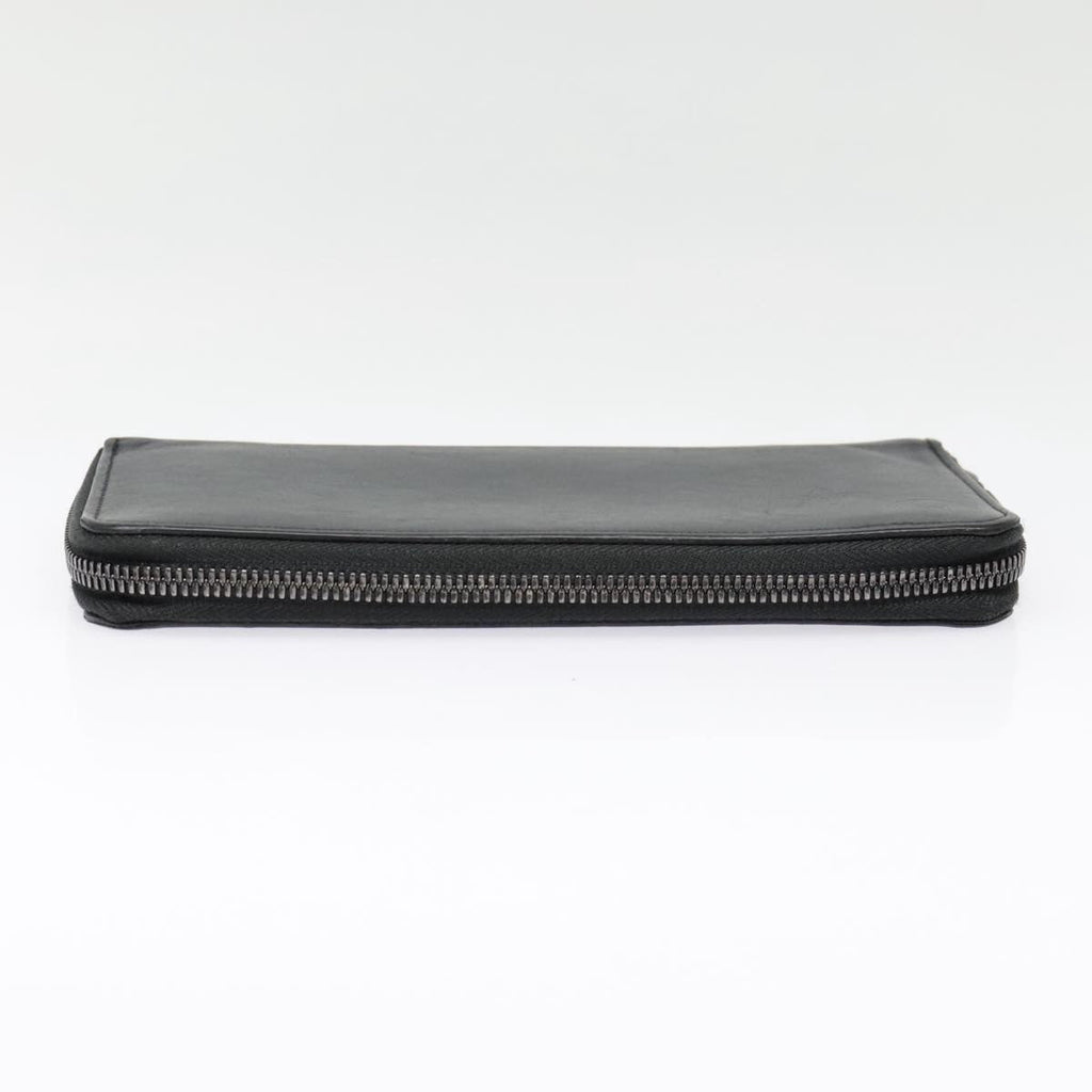 Louis Vuitton Zippy Wallet Vertical Monogram Shadow Leather Black Leather Wallets Accessory (Pre-Owned)