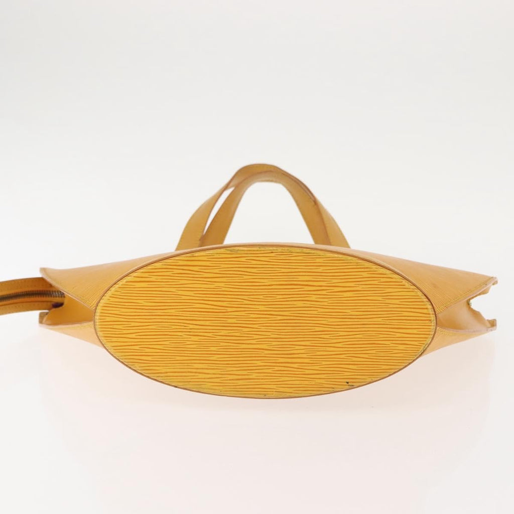 Louis Vuitton Saint Jacques Handbag Epi Leather Yellow Leather Handbag (Pre-Owned)