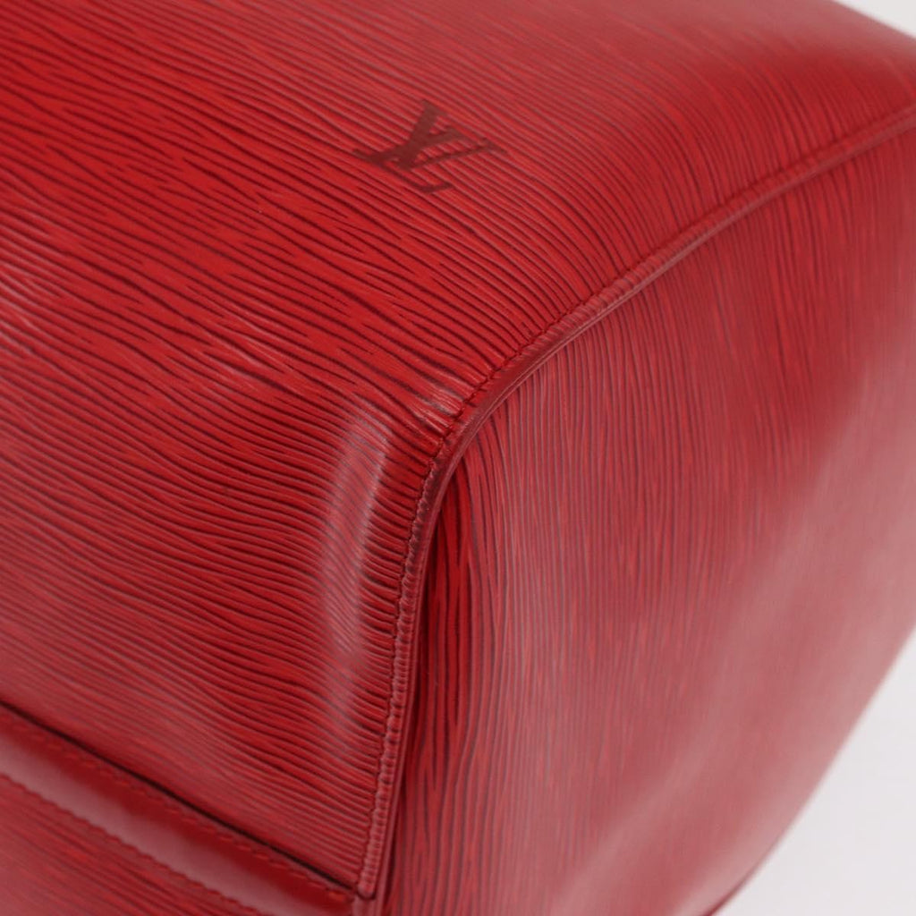 Louis Vuitton Keepall Bag Epi Leather Red Leather Travel Bag Bag (Pre-Owned)