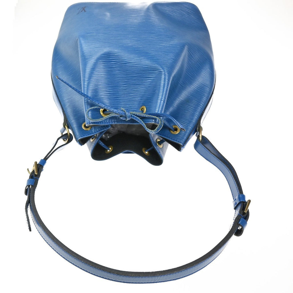 Louis Vuitton Petit Noe Handbag Epi Leather Blue Leather Shoulder Bag Bag (Pre-Owned)