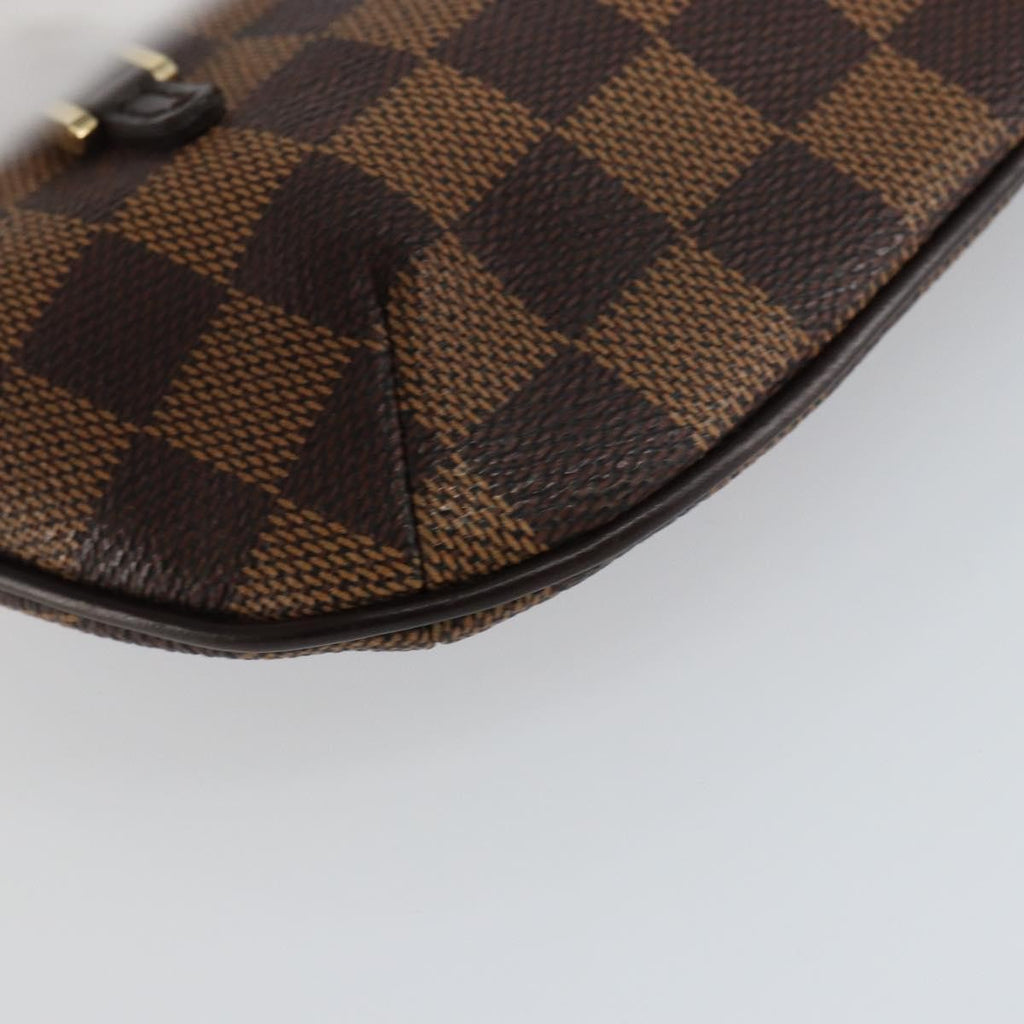 Louis Vuitton Manosque Pochette Damier Brown Canvas Clutche & Pouche Bag (Pre-Owned)