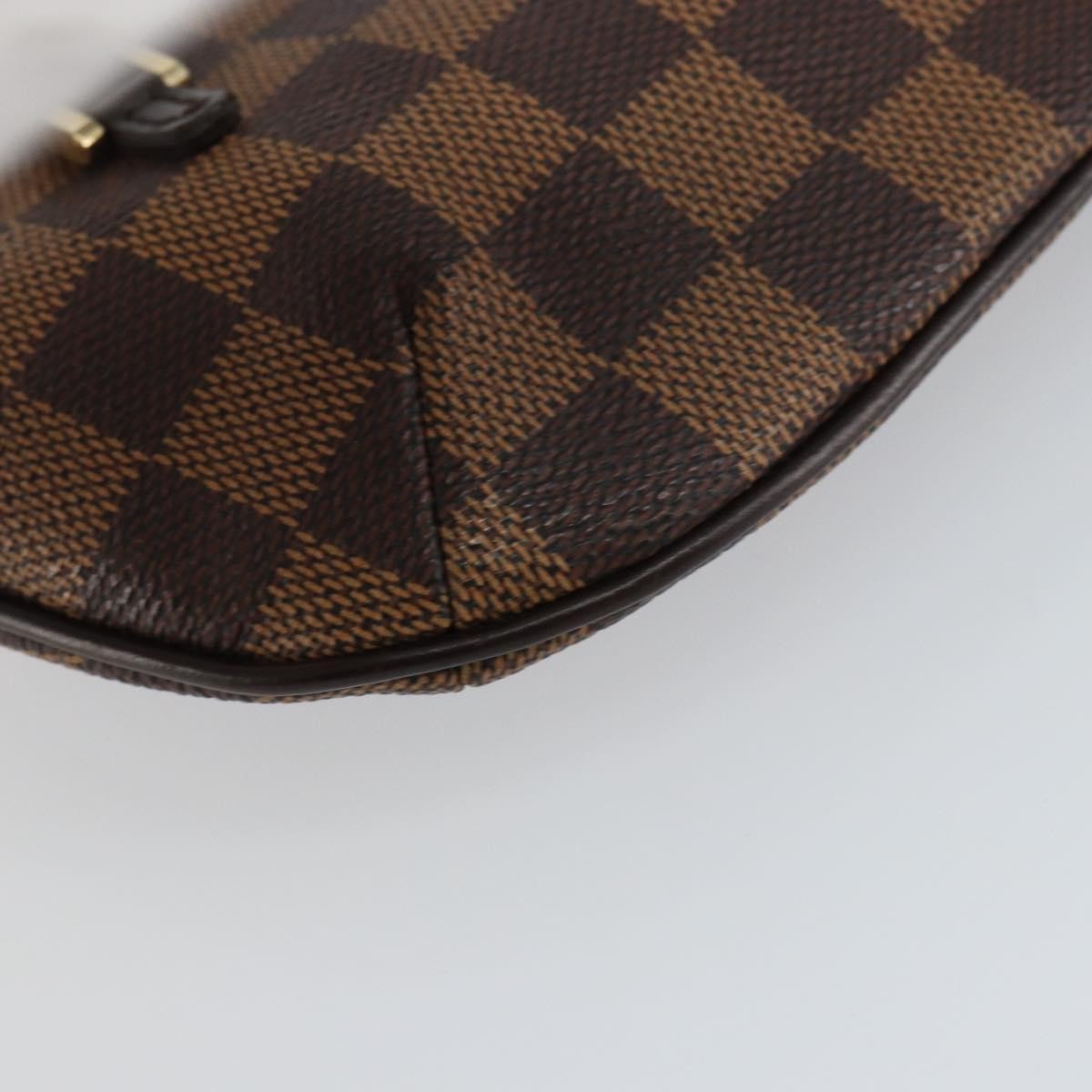 Louis Vuitton Manosque Pochette Damier Brown Canvas Clutche & Pouche Bag (Pre-Owned)