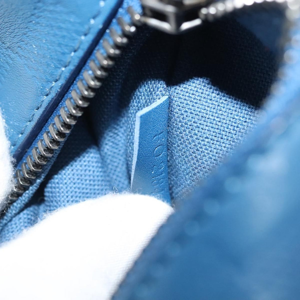 Louis Vuitton Ambler Bag Damier Infini Leather Blue Leather Shoulder Bag Bag (Pre-Owned)