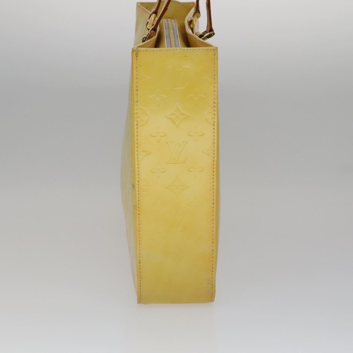 Louis Vuitton Columbus Handbag Monogram Vernis Yellow Patent_Leather Bag (Pre-Owned)