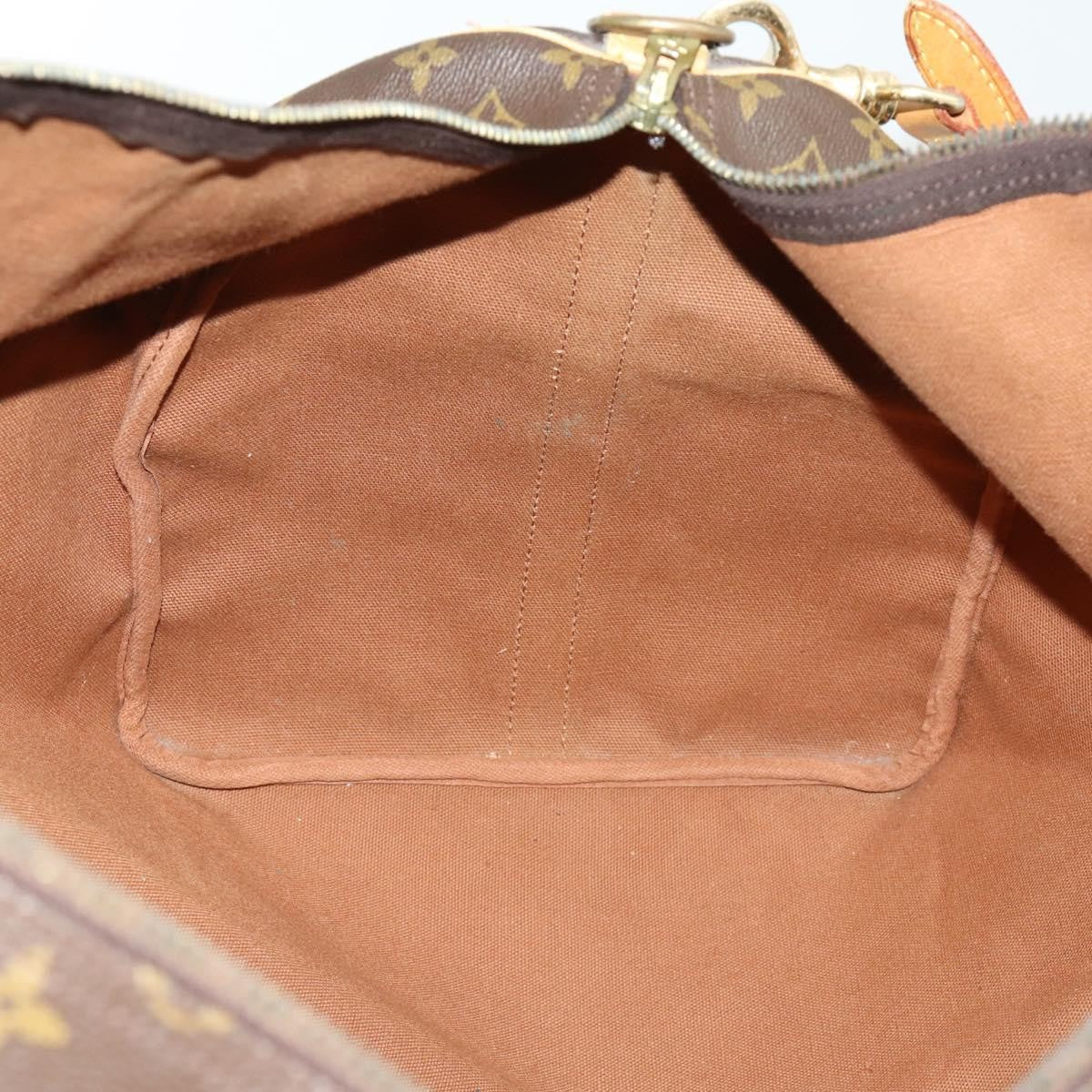 Louis Vuitton Keepall Bandouliere Bag Monogram Canvas Brown Canvas Travel Bag Bag (Pre-Owned)
