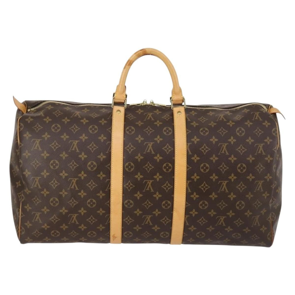 Louis Vuitton Keepall Bandouliere Bag Monogram Canvas Brown Canvas Bag (Pre-Owned)