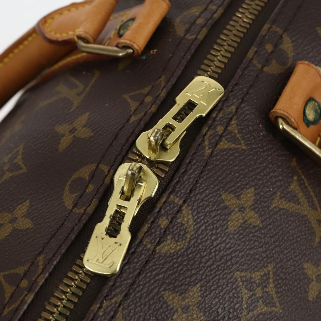 Louis Vuitton Keepall Bag Monogram Canvas Brown Canvas Travel Bag Bag (Pre-Owned)
