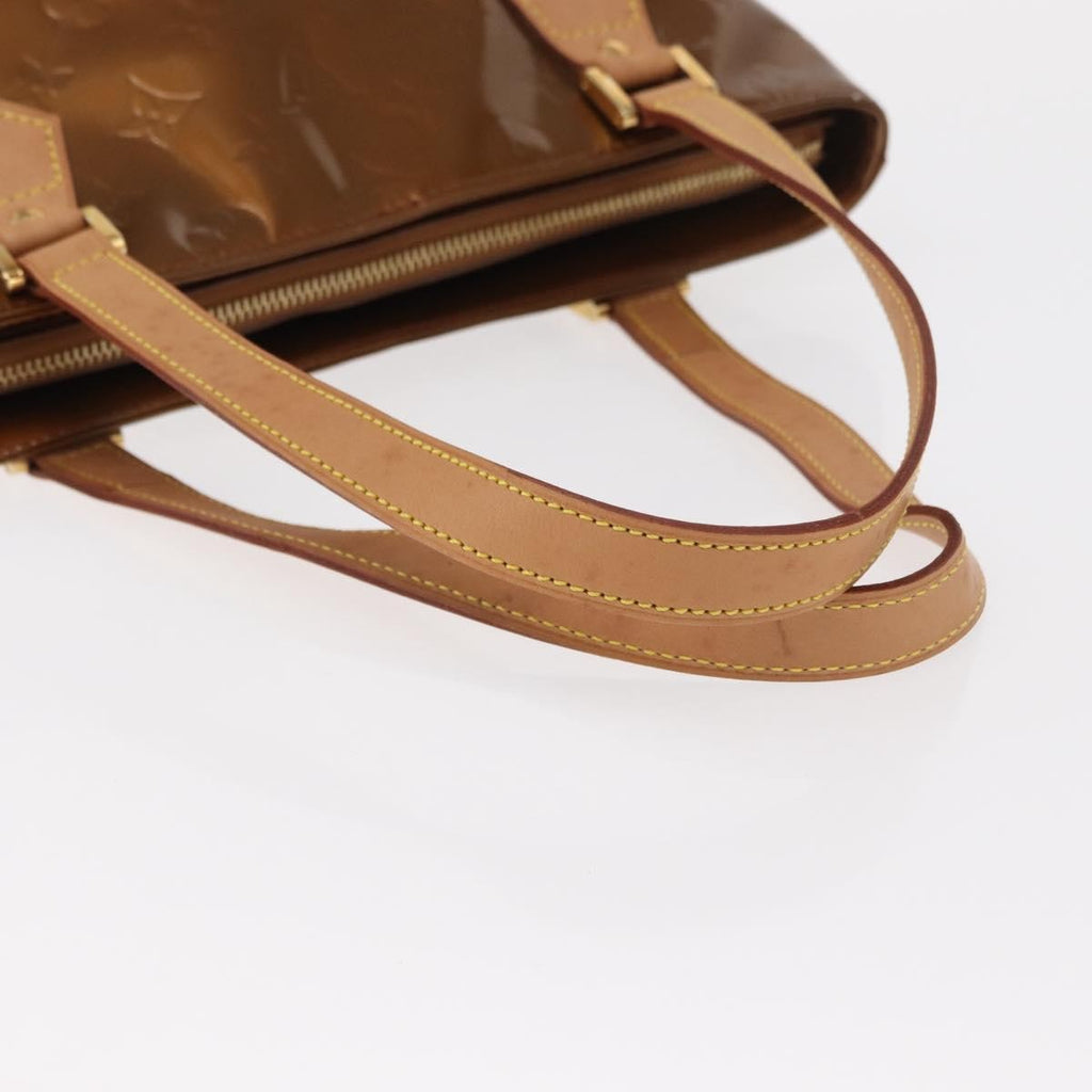 Louis Vuitton Houston Handbag Monogram Vernis Brown Patent_Leather Handbag (Pre-Owned)