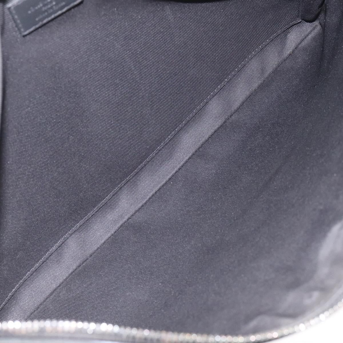 Louis Vuitton Discovery Pochette Monogram Shadow Leather Black Leather Bag (Pre-Owned)