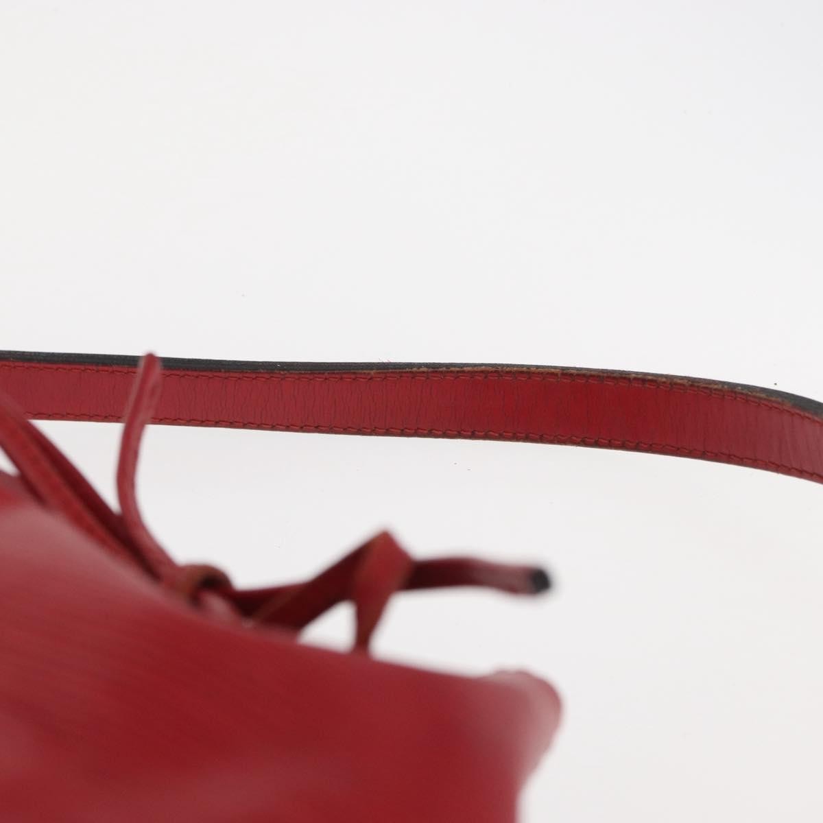 Louis Vuitton Petit Noe Handbag Epi Leather Red Leather Shoulder Bag Bag (Pre-Owned)