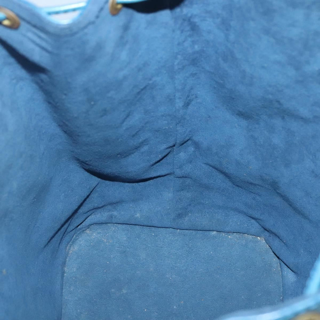 Louis Vuitton Noe Handbag Epi Leather Blue Leather Bag (Pre-Owned)