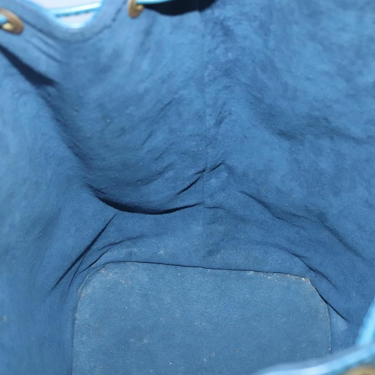 Louis Vuitton Noe Handbag Epi Leather Blue Leather Bag (Pre-Owned)