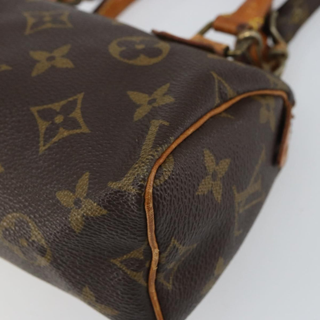Louis Vuitton Speedy Mini Hl Handbag Monogram Canvas Brown Canvas Handbag (Pre-Owned)