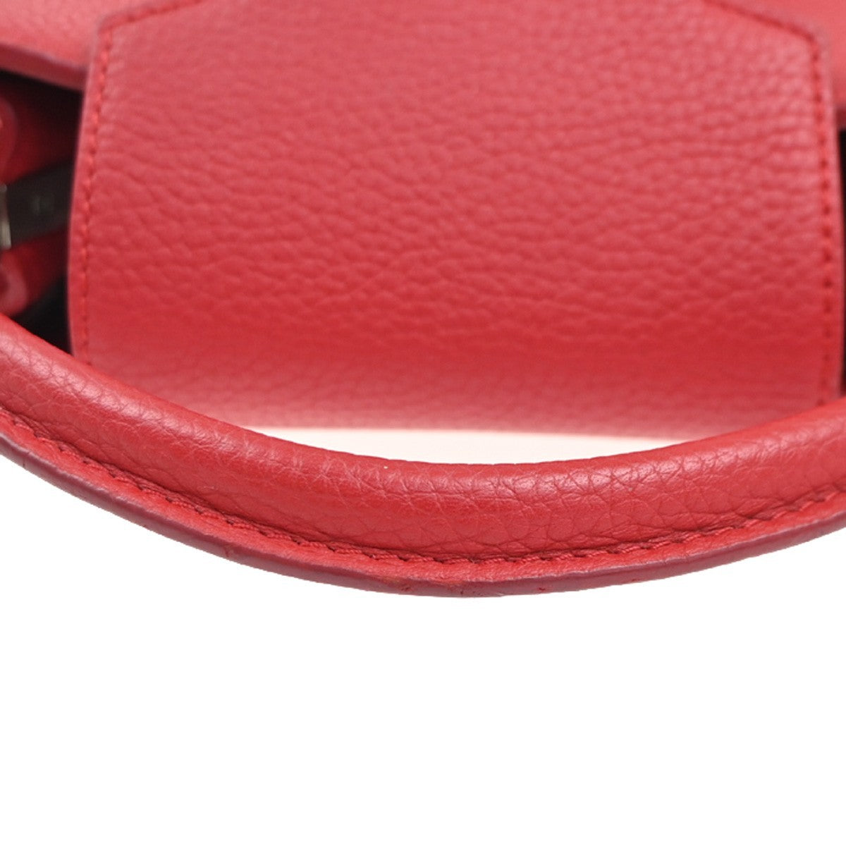 Louis Vuitton Capucines Bag Leather Red Leather Handbag (Pre-Owned)