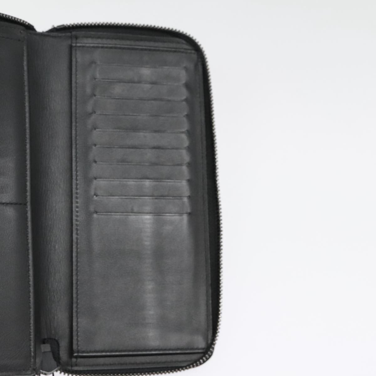 Louis Vuitton Zippy Wallet Vertical Monogram Shadow Leather Black Leather Wallets Accessory (Pre-Owned)