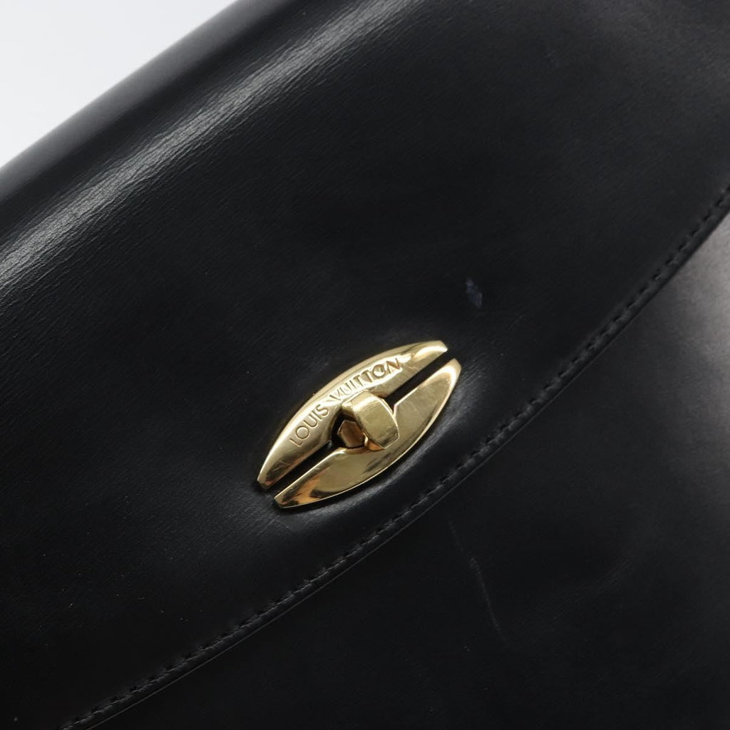 Louis Vuitton Opera Line Spartan Bag Leather Black Leather Handbag (Pre-Owned)